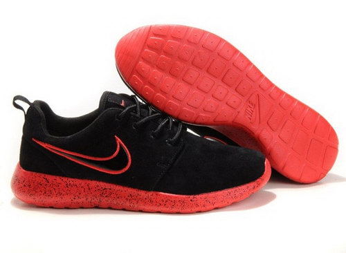 New Arrival Wmns Roshe Running Shoes Wool Skin Comfort Casual Back Red Factory Store